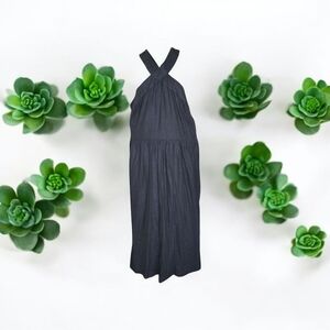 Black Sleeveless Midi Sundress